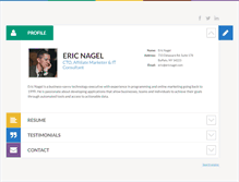 Tablet Screenshot of ericnagel.com
